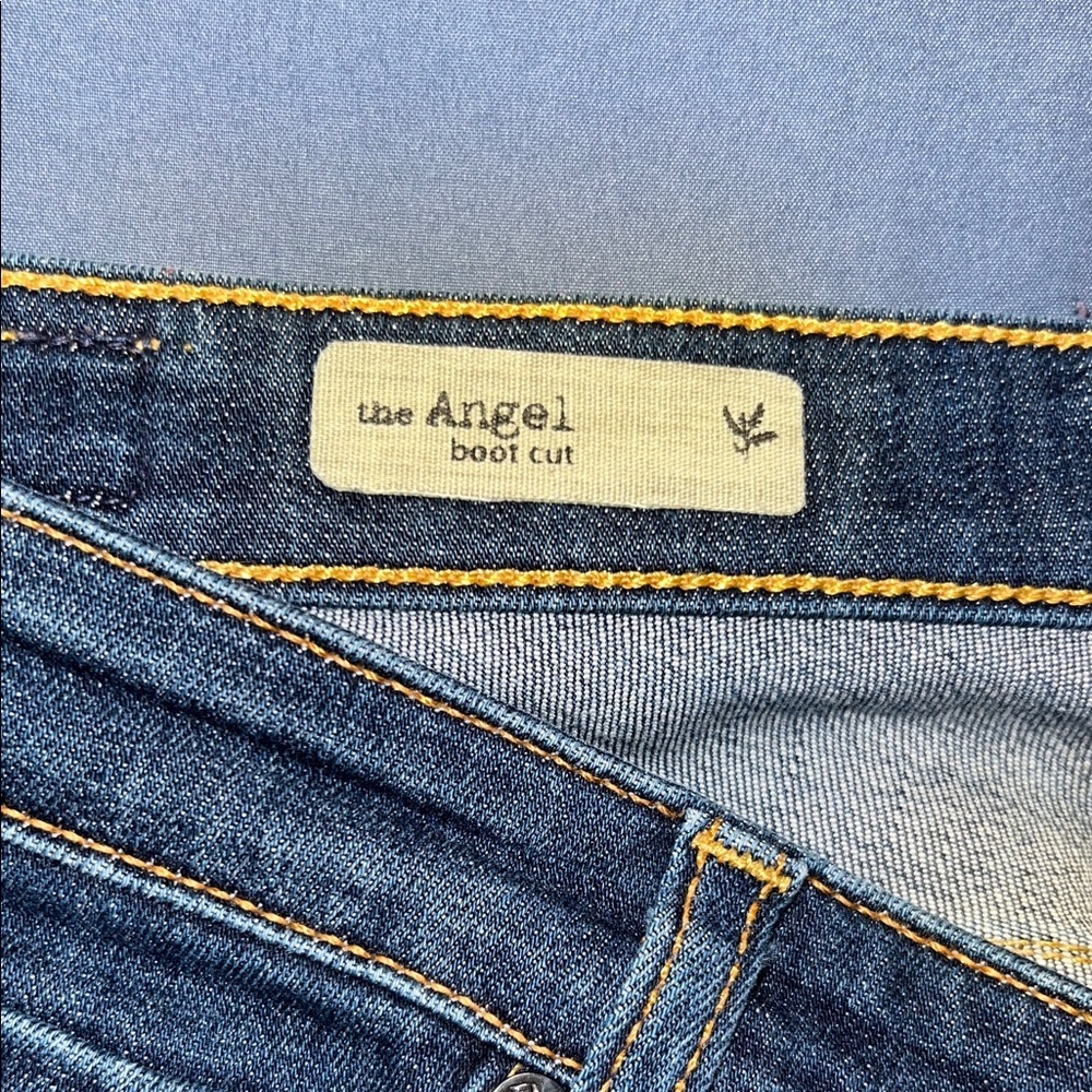 AG Adriano Goldschmied Dark Blue Flare Jeans - Picture 9 of 12